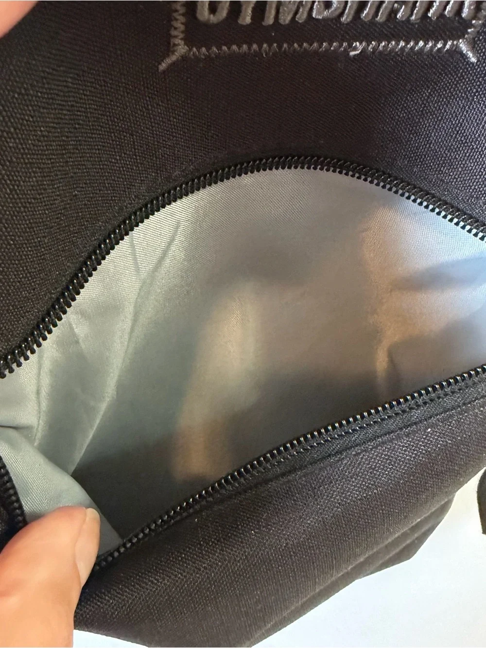 Gymshark Black Everyday Mini Sling Backpack Gym Bag Small Minimalist Ultralight